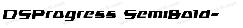 DSProgress SemiBold字体转换